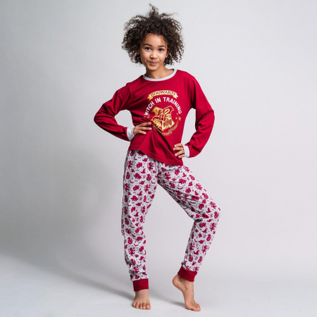 Pijama fete, maneca lunga din tricot Harry Potter, Wizzard in Training [4]