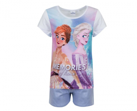 Imbracaminte si incaltaminte copii - Pijama Frozen Memories maneca scurta