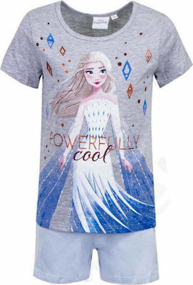 Imbracaminte si incaltaminte copii - Pijama Frozen Powerfully maneca scurta