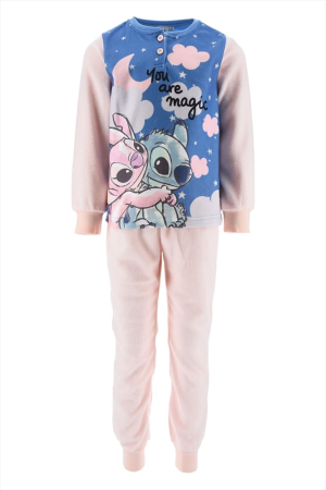 Pijamale copii - Pijama in cutie cadou, polar fleece, cu maneca lunga Lilo & Stitch