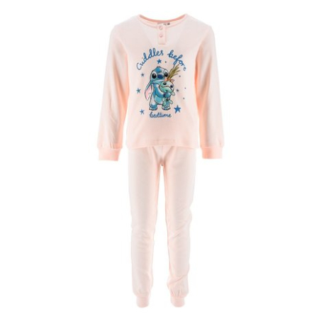 Pijamale copii - Pijama in cutie cadou din bumbac cu maneca lunga Stitch Bedtime
