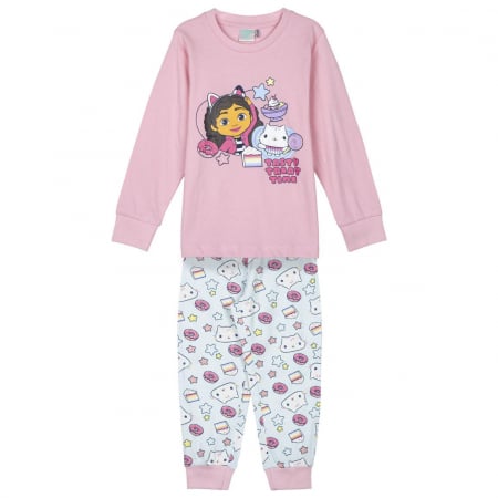 Imbracaminte si incaltaminte copii - Pijama maneca lunga bumbac Gabby's Dollhouse