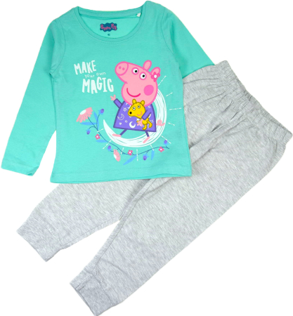 Pijamale copii - Pijama maneca lunga din bumbac Peppa Pig