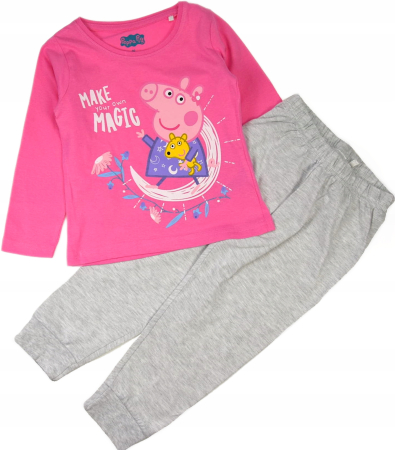 Pijamale copii - Pijama maneca lunga din bumbac Peppa Pig