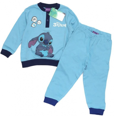 Pijamale copii - Pijama maneca lunga bumbac Lilo & Stitch