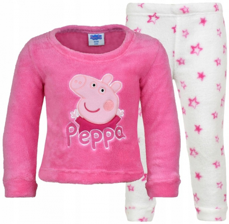 Pijamale copii - Pijama maneca lunga cocolino Peppa Pig