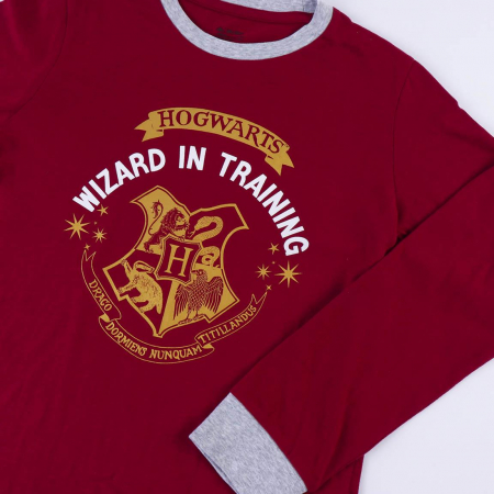 Pijama fete, maneca lunga din tricot Harry Potter, Wizzard in Training [2]