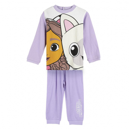 Imbracaminte si incaltaminte copii - Pijama maneca lunga interlock Gabby's Dollhouse