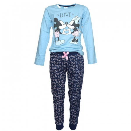 Pijama maneca lunga Minnie Mouse, bleu [0]