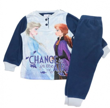 Imbracaminte si incaltaminte copii - Pijama groasa maneca lunga polar, Frozen II