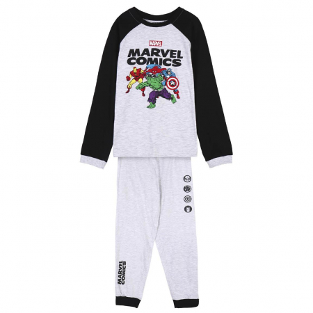 Imbracaminte si incaltaminte copii - Pijama maneca lunga tricot Marvel Comics