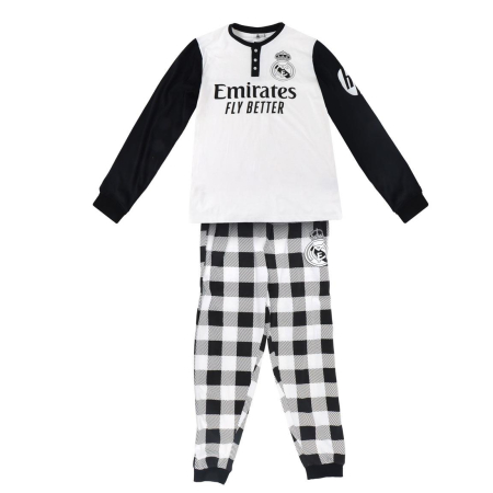 Pijamale barbati - Pijama maneca lunga pentru adulti Real Madrid