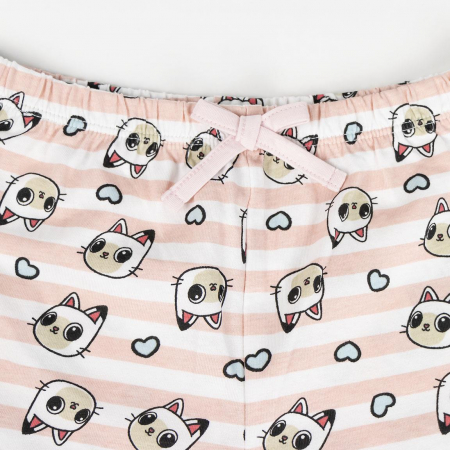 Pijama maneca scurta de vara din bumbac, Gabby's Dollhouse [2]