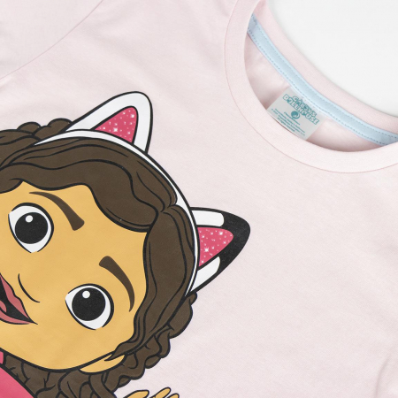 Pijama maneca scurta de vara din bumbac, Gabby's Dollhouse [3]