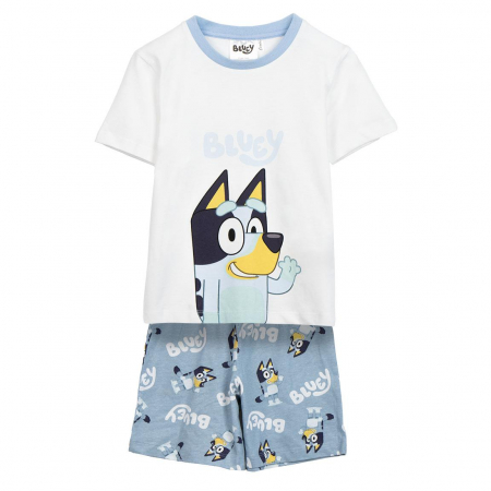 Imbracaminte si incaltaminte copii - Pijama maneca scurta din bumbac, Bluey