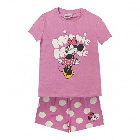 Imbracaminte si incaltaminte copii - Pijama maneca scurta din bumbac, Minnie Mouse