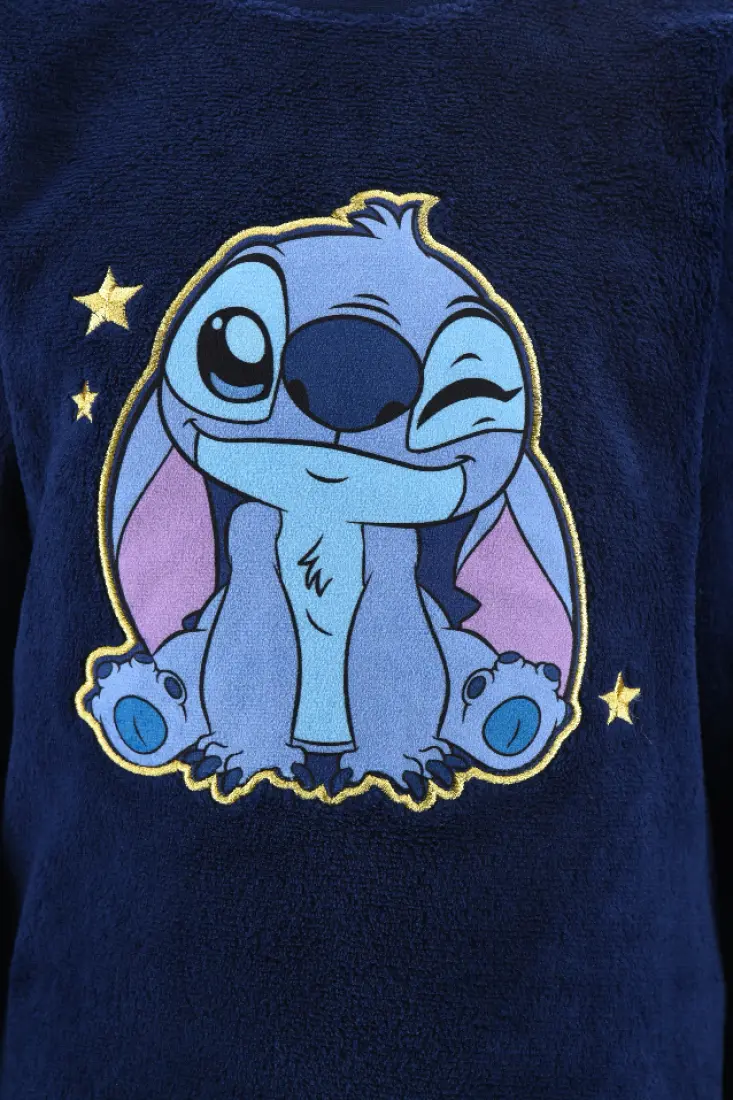 Pijama pentru copii coral fleece cu maneca lunga Lilo & Stitch [2]