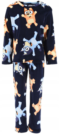 Pijamale copii - Pijama pentru copii din catifea, maneca lunga Bluey