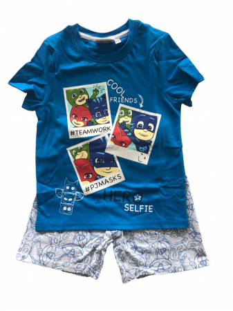 Pijamale copii - Pijama PJ Mask maneca scurta