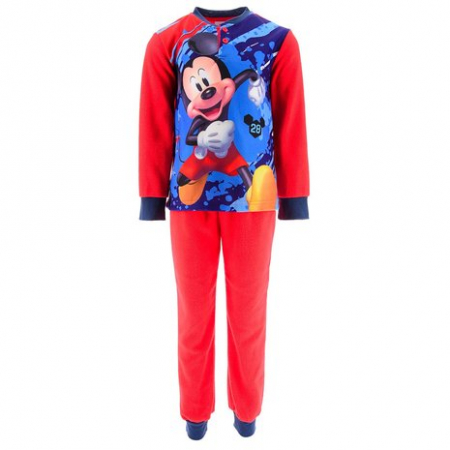 Pijamale copii - Pijama polar maneca lunga, in cutie, Mickey Mouse Disney