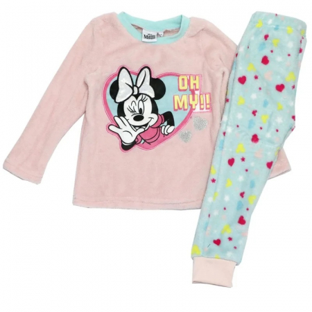Pijamale copii - Pijama coral maneca lunga, Oh My Minnie Mouse