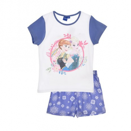 Imbracaminte si incaltaminte copii - Pijama scurta Frozen mov 128 cm,8 ani