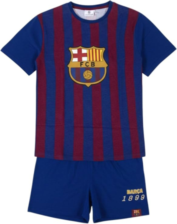 Cadouri si accesorii diverse - Pijama scurtă din bumbac FC Barcelona pentru adulți pentru copii
