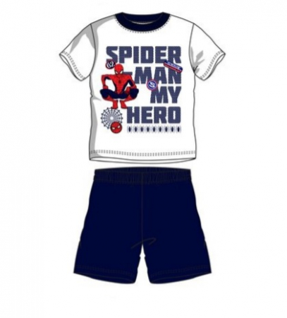 Pijamale copii - Pijama scurta Spiderman albastru 116 cm , 6 ani