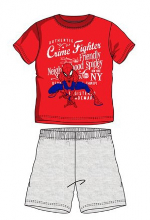 Pijamale copii - Pijama scurta Spiderman rosu 128 cm , 8 ani