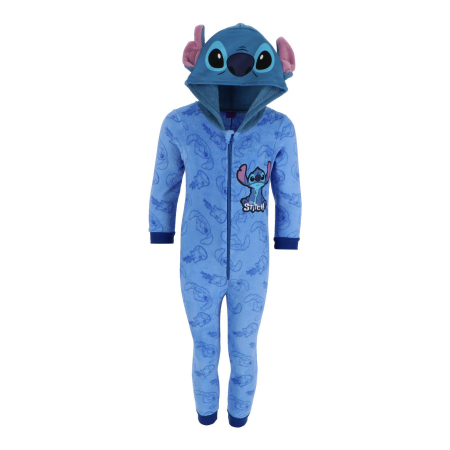 Imbracaminte si incaltaminte copii - Pijama tip Overall coral-fleece Stitch