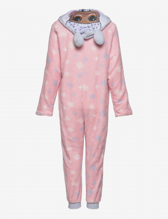 Pijama tip Overall pufoasa LOL SURPRISE, roz [3]