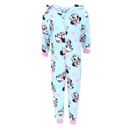 Pijamale copii - Pijama tip Overall pufoasa Minnie Mouse Disney