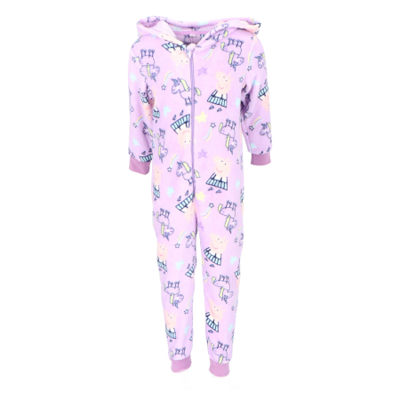 Pijamale copii - Pijama tip Overall pufoasa Peppa Pig Unicorn