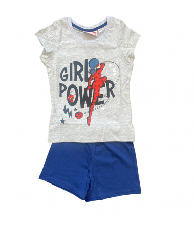 Imbracaminte si incaltaminte copii - Pijama tricou maneca scurta, pantaloni scurti LadyBug