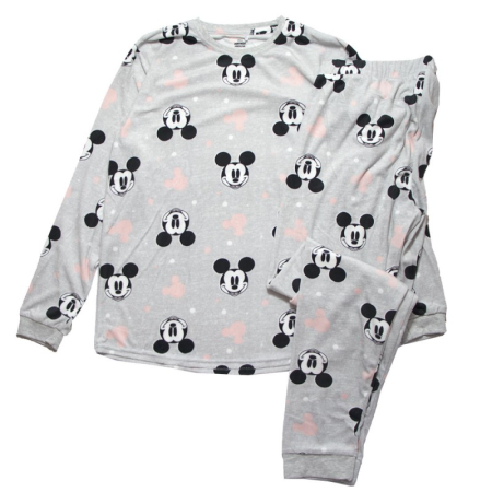 Pijamale Dama - Pijamale din velur pentru femei, plus size Minnie Mouse