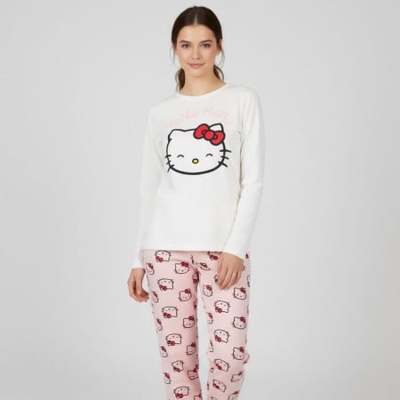 Cadouri si accesorii diverse - Pijamale bumbac pentru femei Hello Kitty
