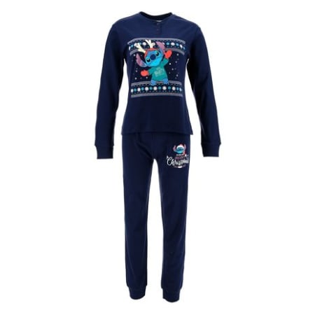 Cadouri si accesorii diverse - Pijamale bumbac in cutie cadou, pentru femei Merry Christmas Stitch