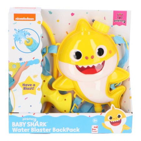Jucarii pentru plaja si nisip - Pistol cu apa cu rezervor ghiozdanel, Baby Shark