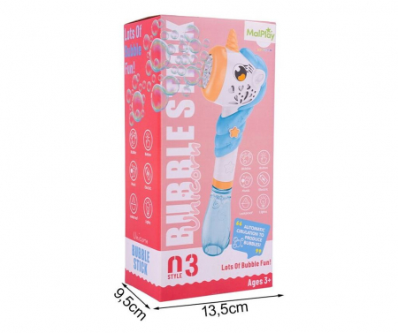 Pistol de facut baloane de sapun, jucarie interactiva, Unicorn 180 ml [1]