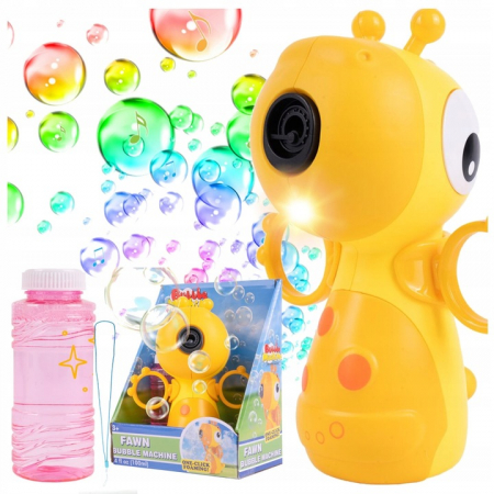 Jocuri si jucarii - Pistol de facut baloane de sapun, jucarie interactiva, Girafa 100 ml