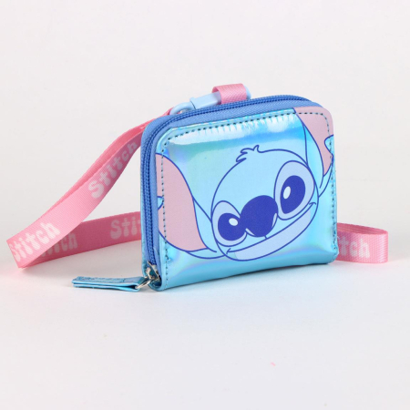 Accesorii imbracaminte copii - Portofel cu fermoar Lilo & Stitch 10.5x2x8.5 cm