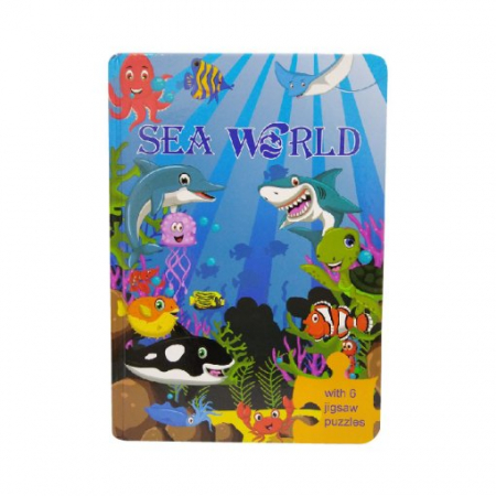 Puzzle-uri pentru copii - Prima mea cartea cu puzzle-uri Lumea Marina