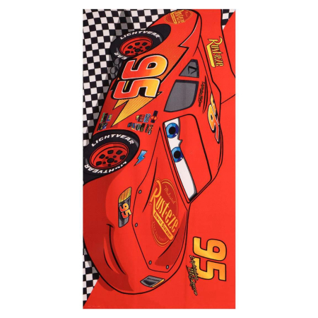 Prosoape si halate de baie copii - Prosop de plaja poliester, Cars Disney 140x70 cm