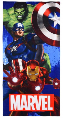 Imbracaminte si incaltaminte copii - Prosop din poliester Avengers Shield & Strength, 140x70cm
