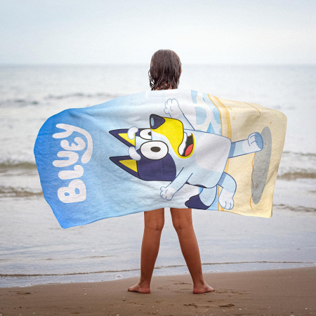 Prosop din poliester Bluey running, 140x70cm [5]