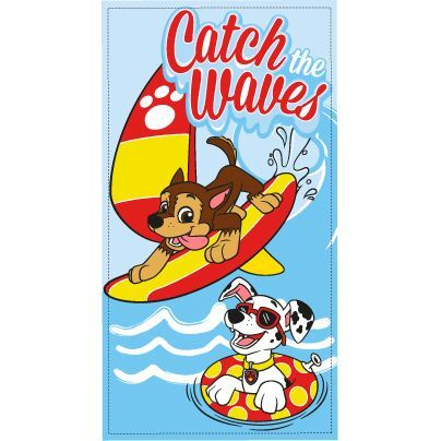 Prosoape si halate de baie copii - Prosop din poliester Paw Patrol Catch the Waves, 140x70cm