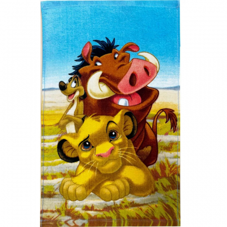 Prosoape si halate de baie copii - Prosop maini din bumbac Disney The Lion King 30x50 cm