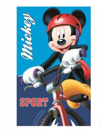 Prosoape si halate de baie copii - Prosop maini din bumbac Disney Mickey Football 35x65 cm