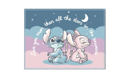 Prosoape si halate de baie copii - Prosop maini, uscare rapida, Lilo & Stitch 40x30 cm