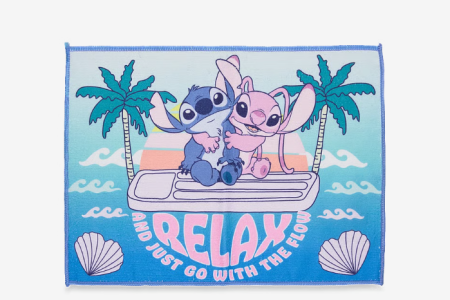 Prosoape si halate de baie copii - Prosop maini, uscare rapida, Lilo & Stitch Relax 40x30 cm